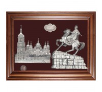 Сувенир Богдан Хмельницкий на фоне Софийского собора